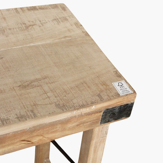 Limewash Folding Console Table