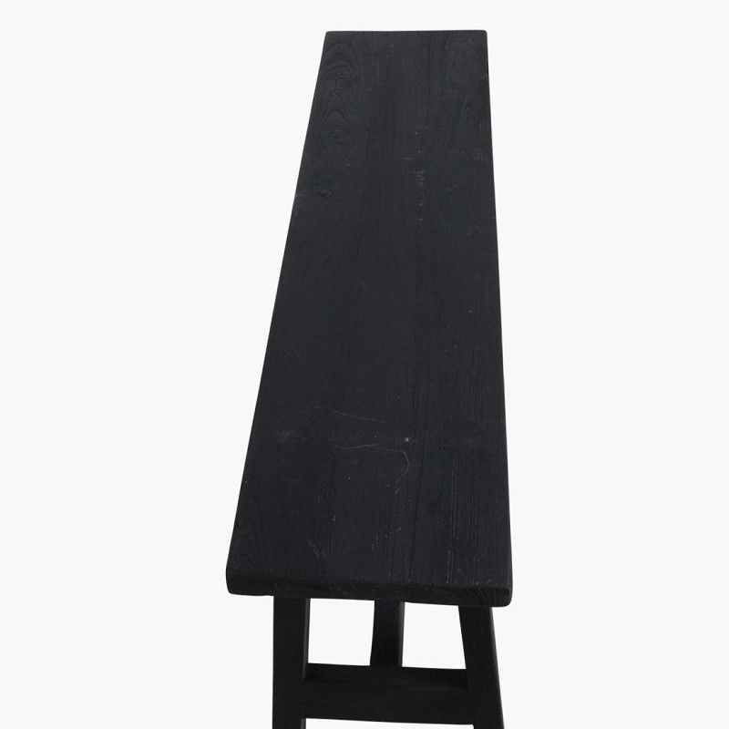 Black Bus Stop Bench (Large)