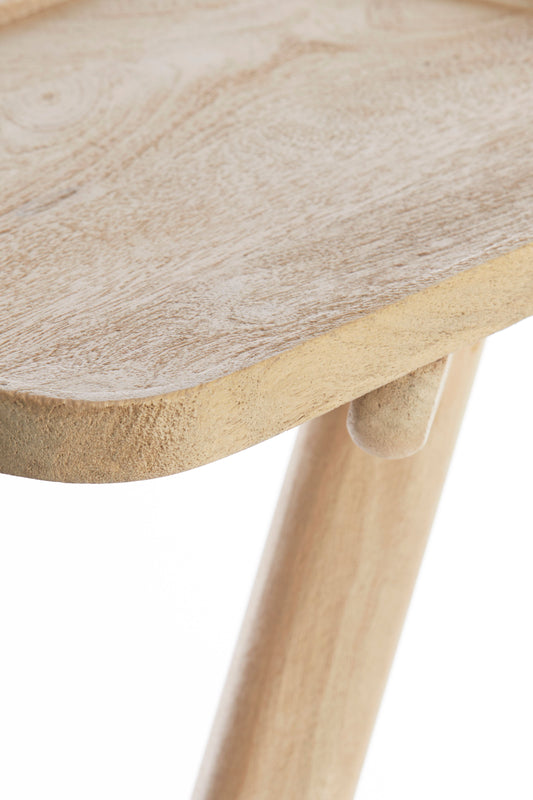 Qiano Mango Wood Natural Side Table