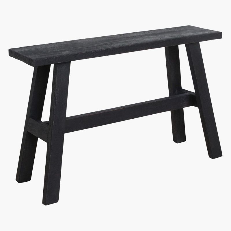 Black Bus Stop Bench (Large)