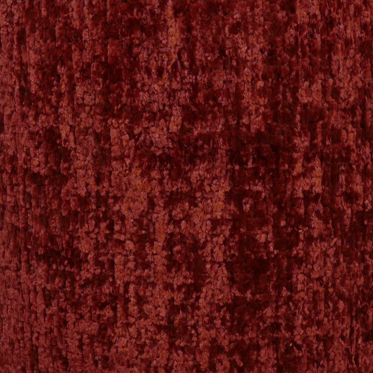 Chrome Oval Frame Lamp with Deep Red Chenille Shade