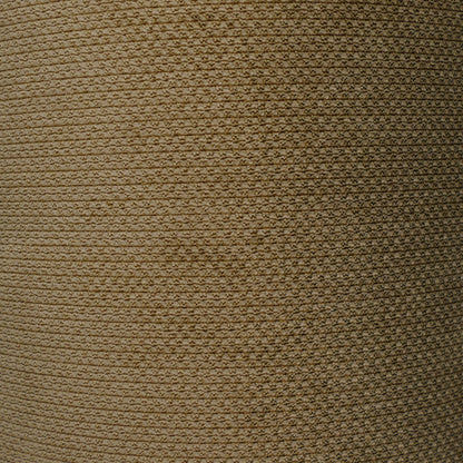 Chrome Oval Frame Lamp with Olive Woven Shade