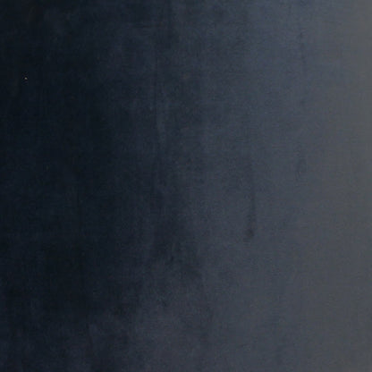 Wooden Sphere Lamp with Navy Velvet Shade