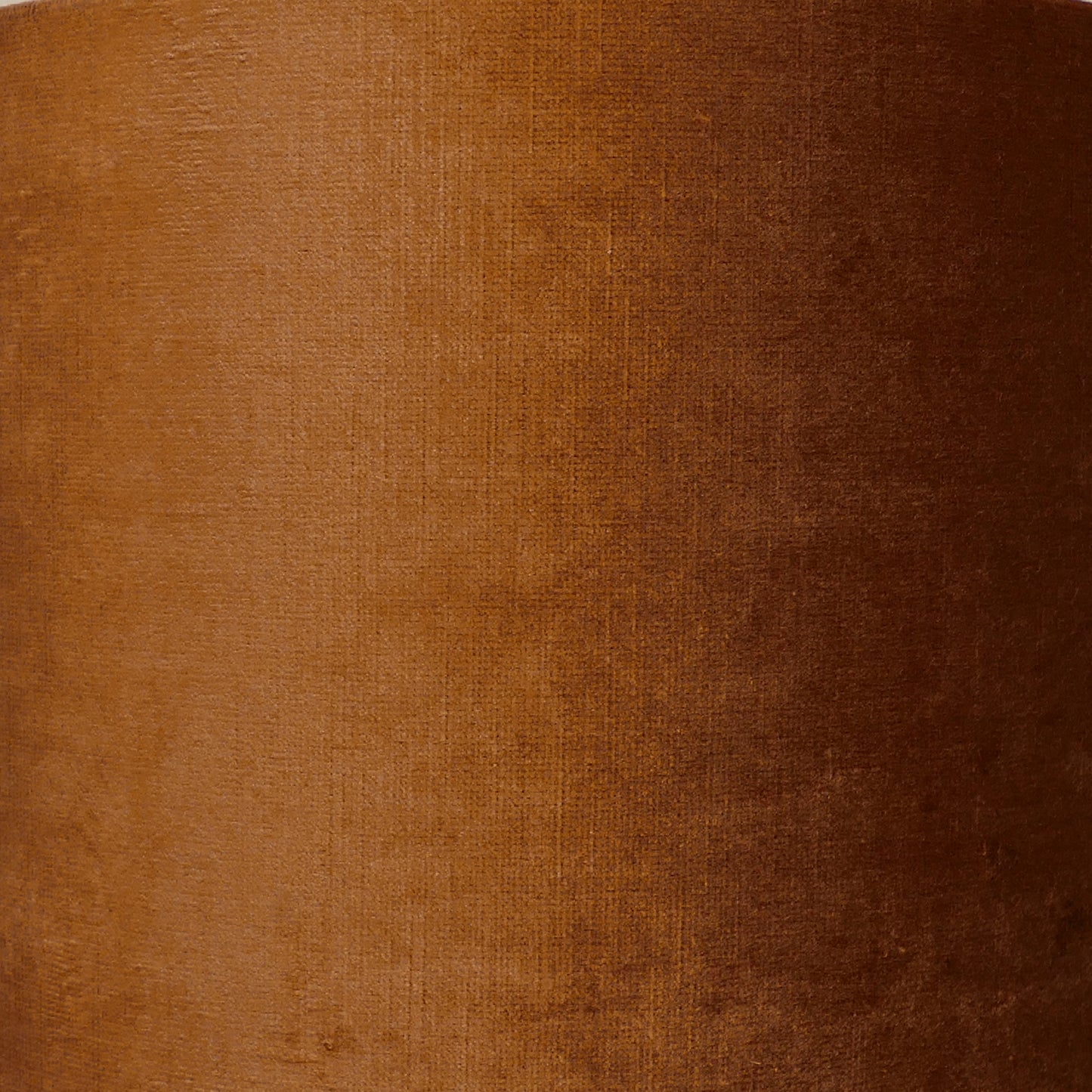 Copper Oval Table Lamp with Rust Velvet Shade