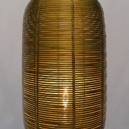 Gold Woven Lantern Table Lamp