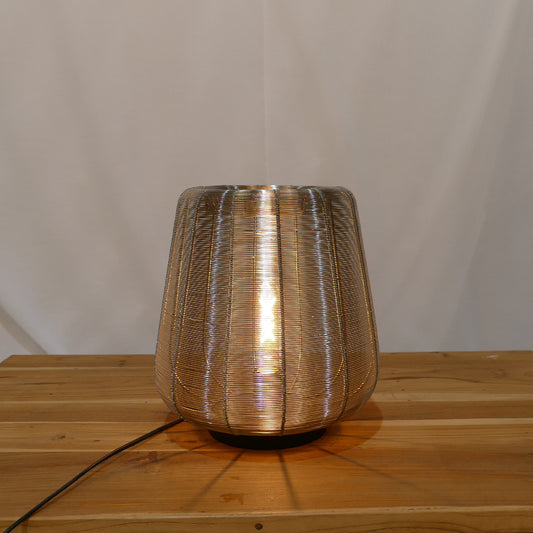 Silver Wire Lantern Table Lamp