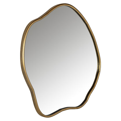 Allyson Brushed Gold Metal Mirror