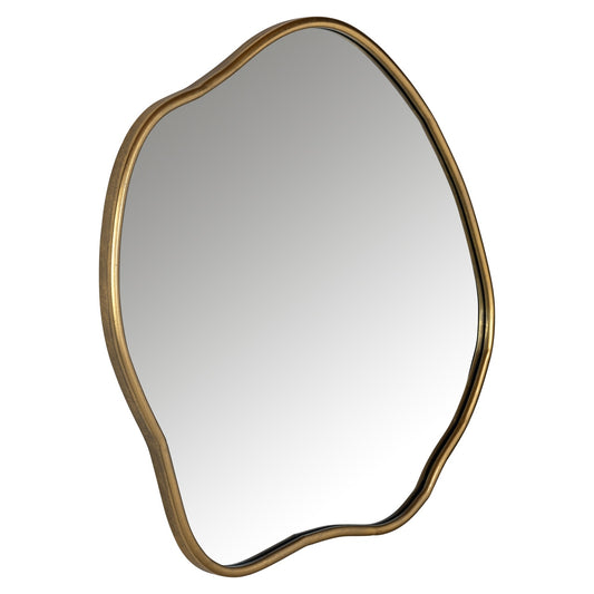 Allyson Brushed Gold Metal Mirror