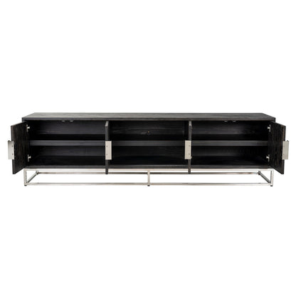 Blackbone Silver TV Unit 220