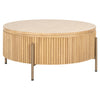 Belfort Round Coffee Table Natural Oak