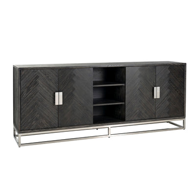 Blackbone 4 Door Sideboard Silver