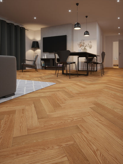 Mountain Rustic Oak Herringbone