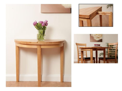 Hanover Half Moon Dark Dining Table