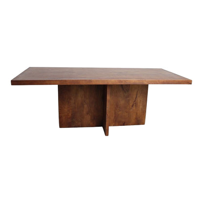 Bullnose Greek Cross Dining Table - Mango Wood
