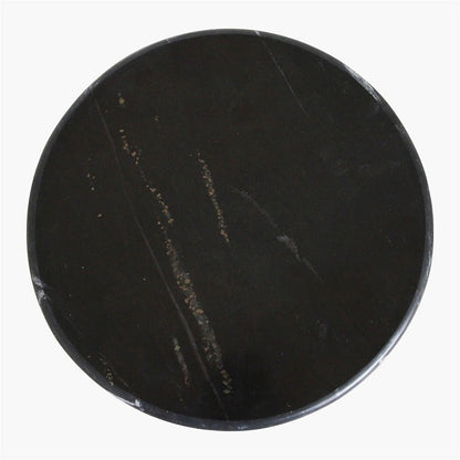 Brunei Side Table Black Marble