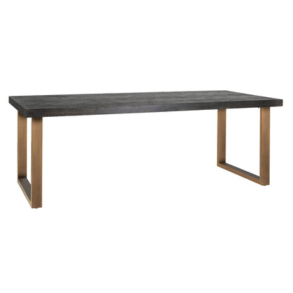 Blackbone Dining Table – Brass Black Rustic