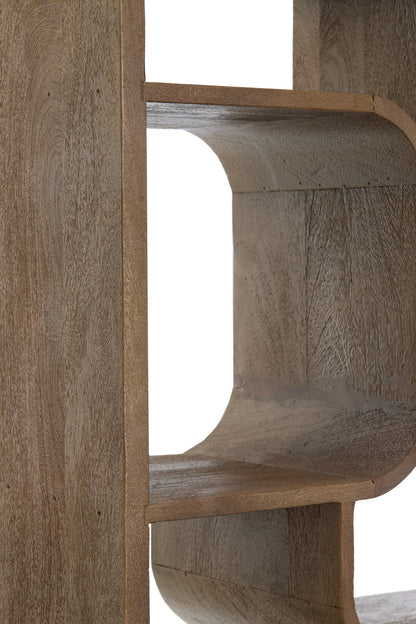 Labare Display Unit Grey-Dark Brown