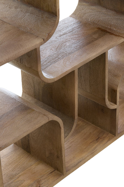 Labare Display Unit Grey-Dark Brown