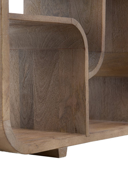 Labare Display Unit Grey-Dark Brown