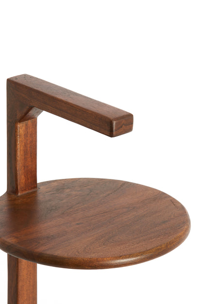 Delmino Acacia Wood Side Table