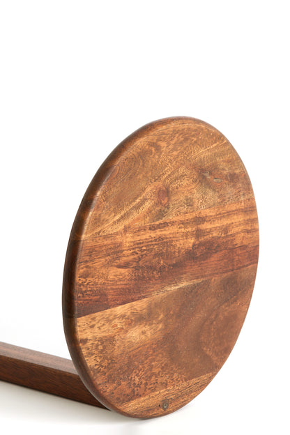 Delmino Acacia Wood Side Table