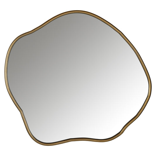 Allyson Brushed Gold Metal Mirror