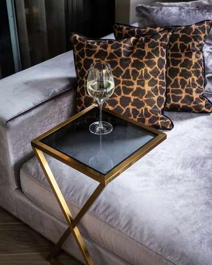 Paramount Brushed Gold Sofa Table