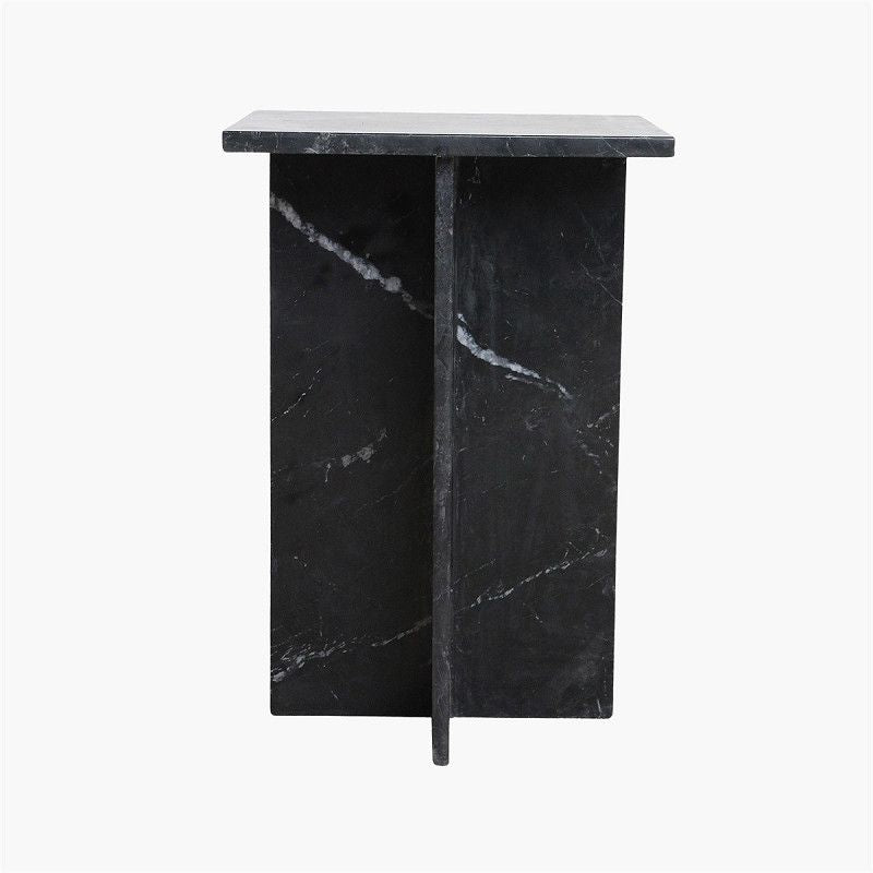 Shanghai Side Table in Black Marble