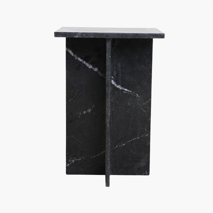 Shanghai Side Table in Black Marble