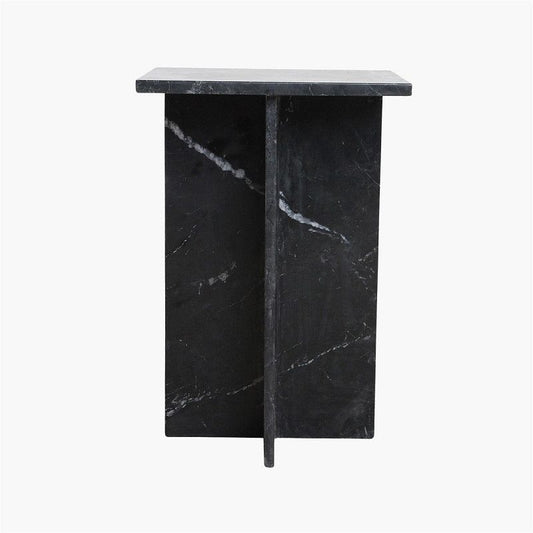 Shanghai Side Table in Black Marble