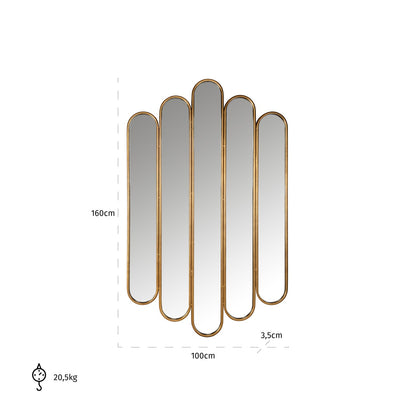 Chelsey Gold Wall Mirror