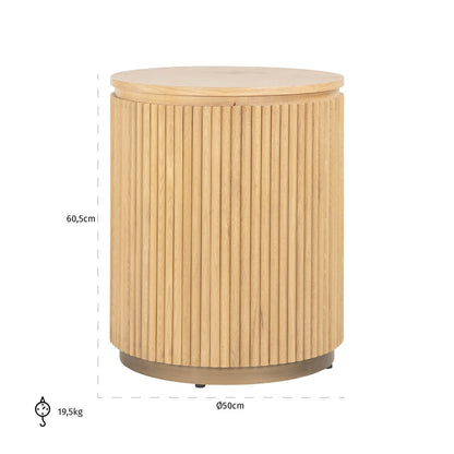 Belfort Side Table Natural Oak