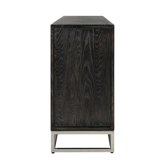 Blackbone 4 Door Sideboard Silver