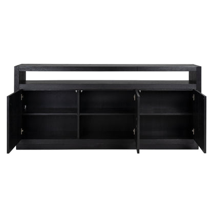 Oakura 3-Door Sideboard Black