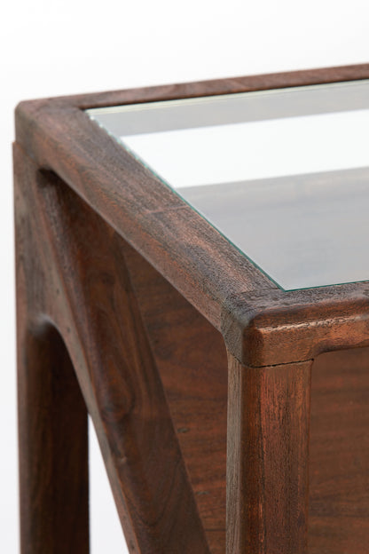 Yuki Acacia Wood & Glass Console Table