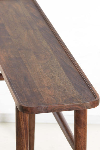 Qiano Small Acacia Wood Console Table