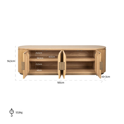 Belfort Natural Oak TV Cabinet