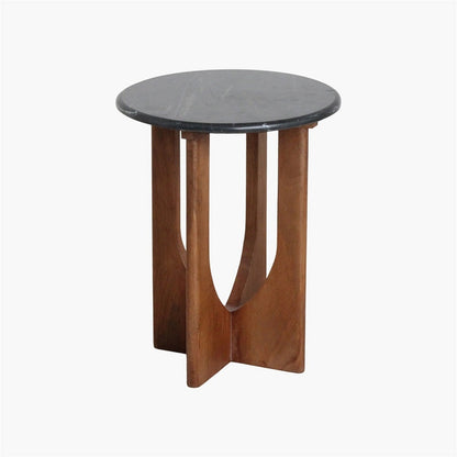 Brunei Side Table Black Marble