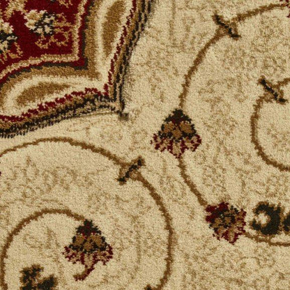 Heritage 4400 Cream Red Rug