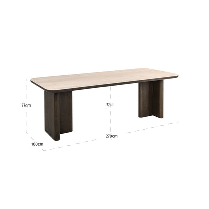 Nando Brown Dining Table 270cm