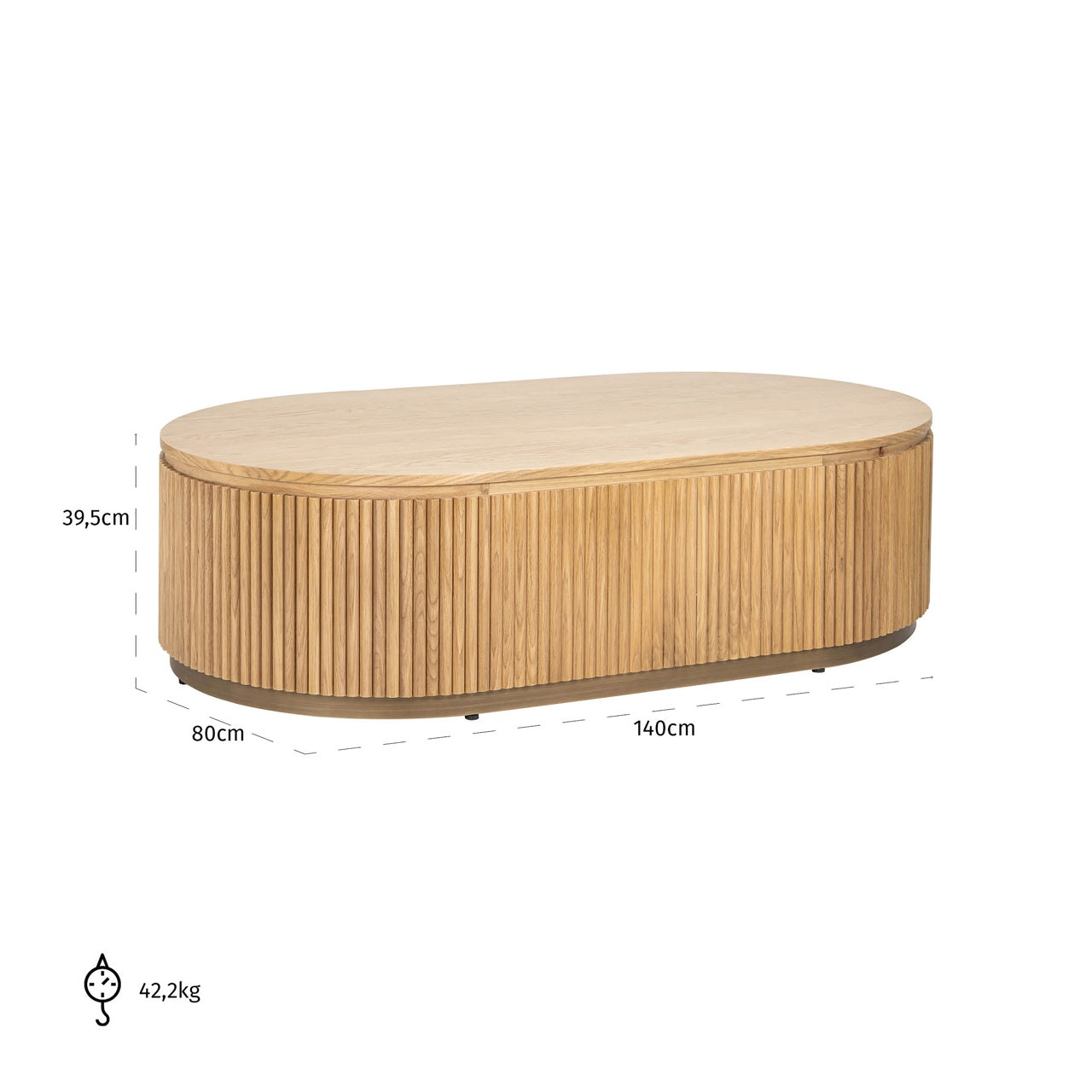 Belfort Capsule Coffee Table Natural Oak
