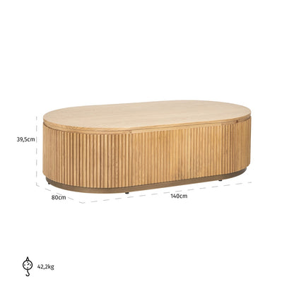 Belfort Capsule Coffee Table Natural Oak