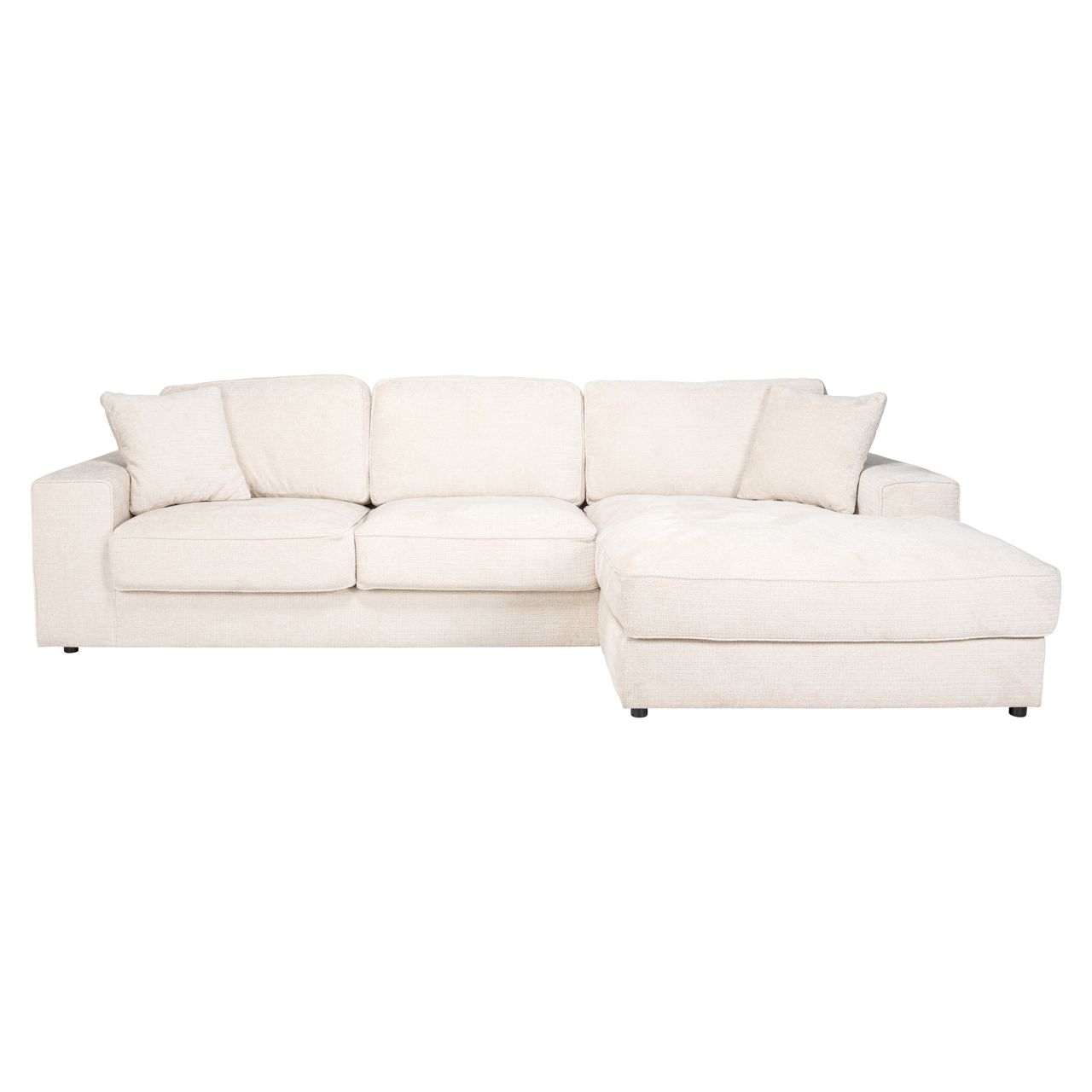 Santos Sofa – Niagara Beige (2.5-Seater + Lounge Right)