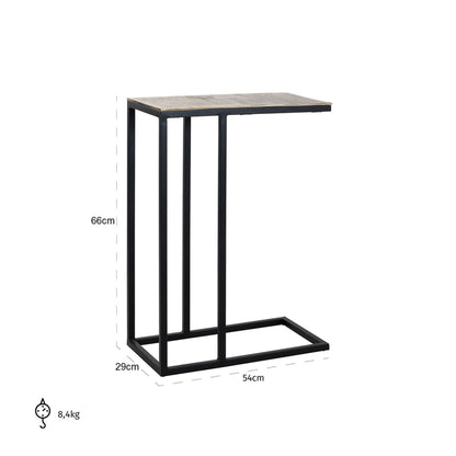 Calloway Sofa Table Champagne gold