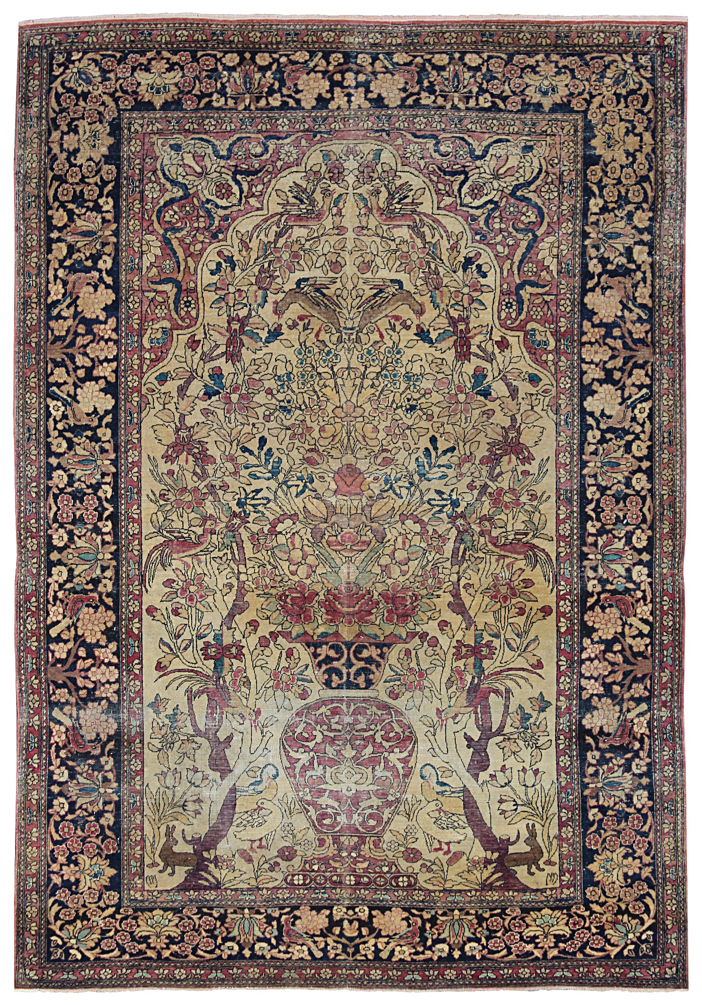Antique Isfahan Rug