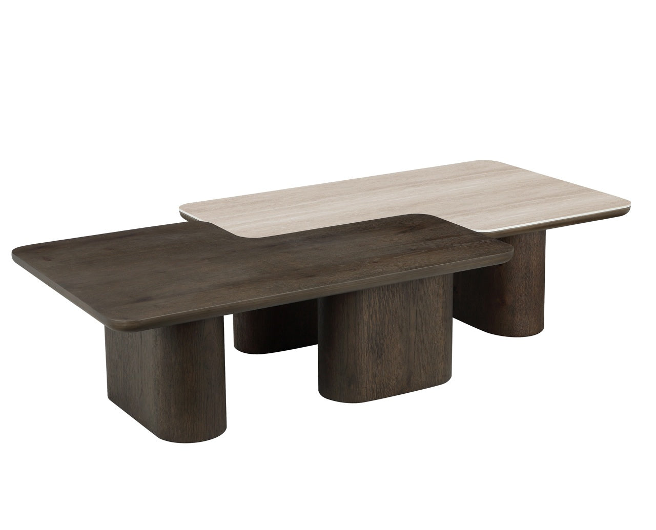 Nando Brown Coffee Table (Set of 2)