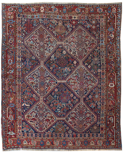 Antique Khamseh Rug