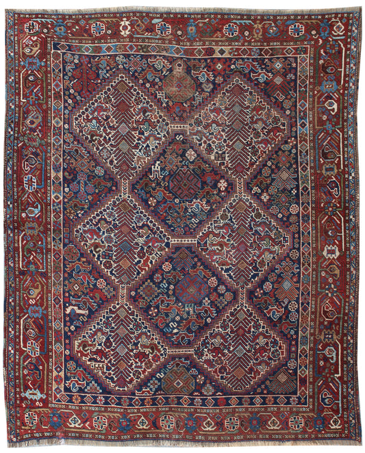 Antique Khamseh Rug
