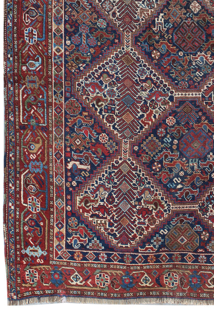 Antique Khamseh Rug