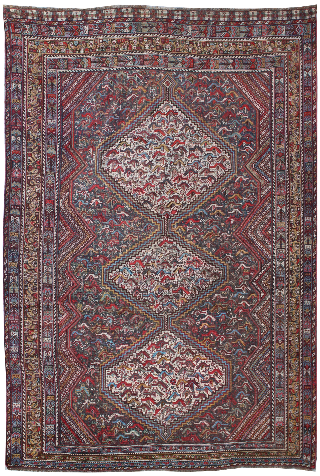 Antique Khamseh Rug